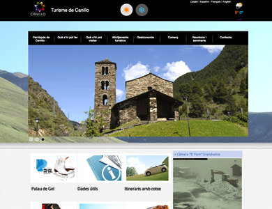 Oficina de Turisme Canillo : Consultoria y programación Web.